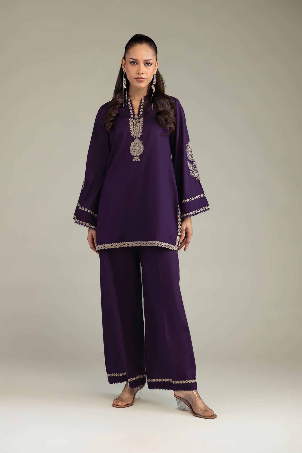 Purple Cambric Pants