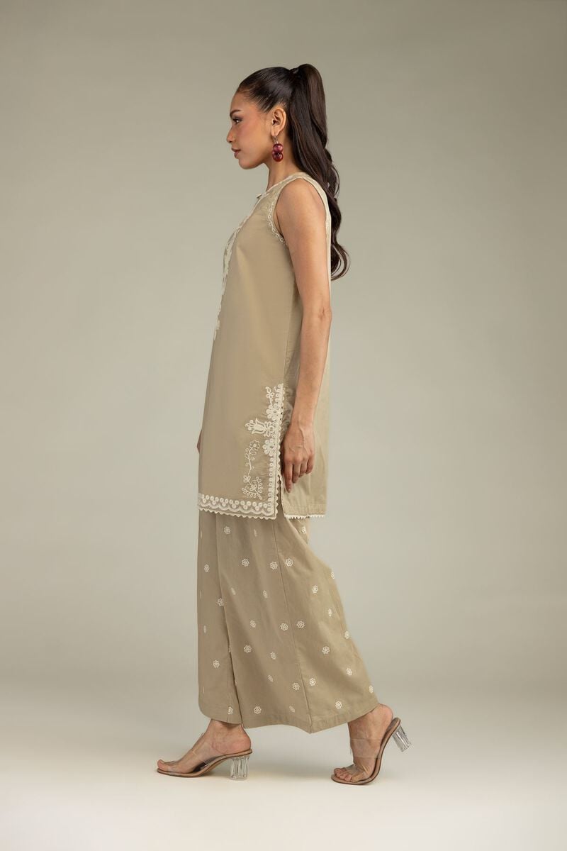 Beige Cambric Pants