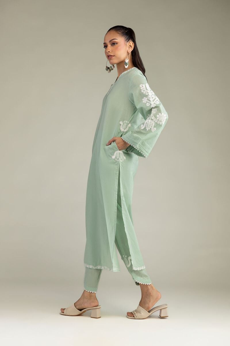 Solid Mint Shalwar