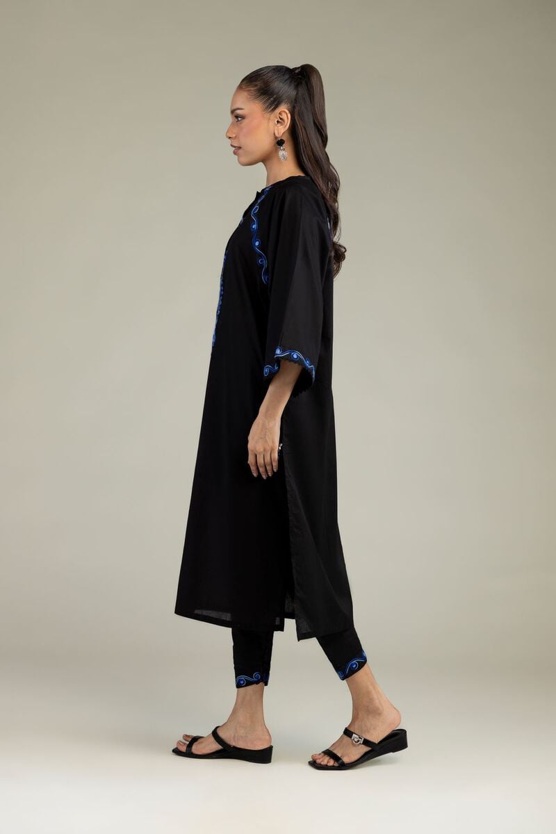 Black Solid Shalwar