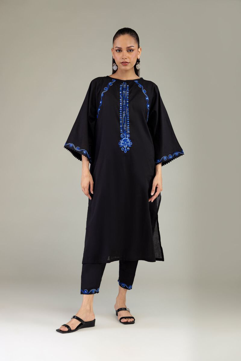 Black Solid Shalwar
