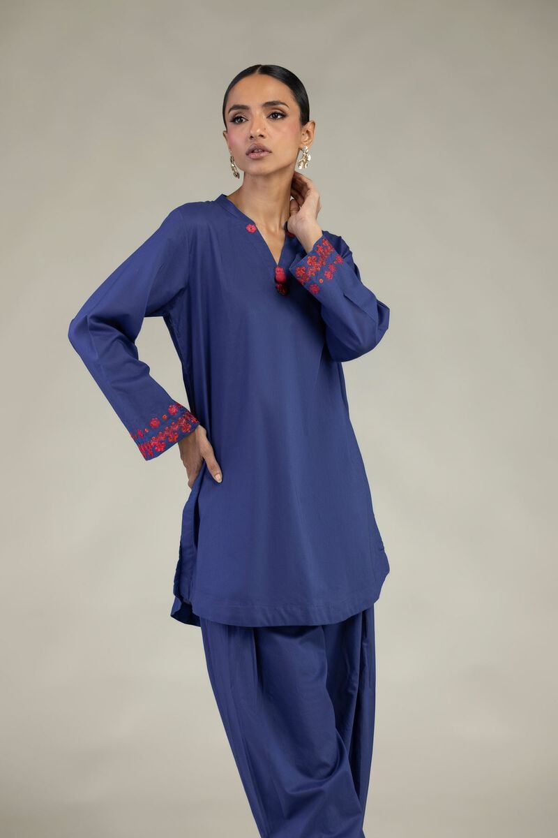 Short V-Neck Kurta