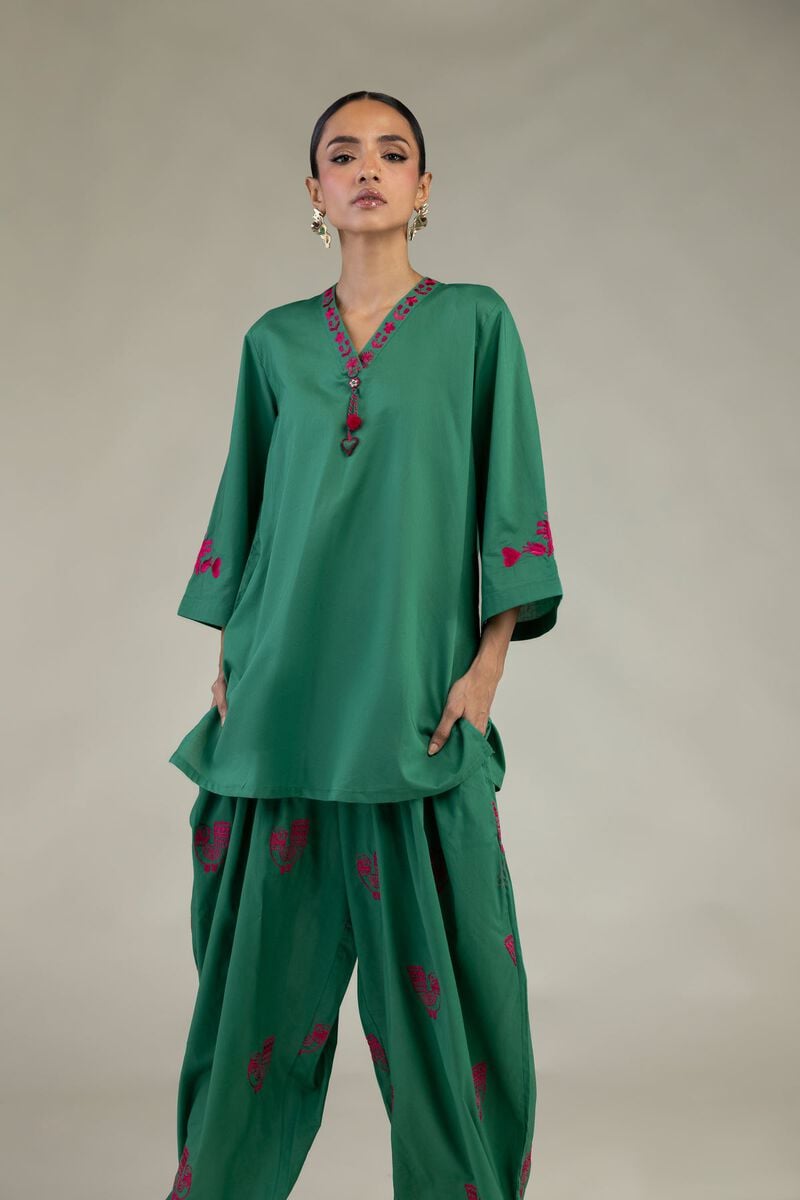 Green Cambric Shalwar