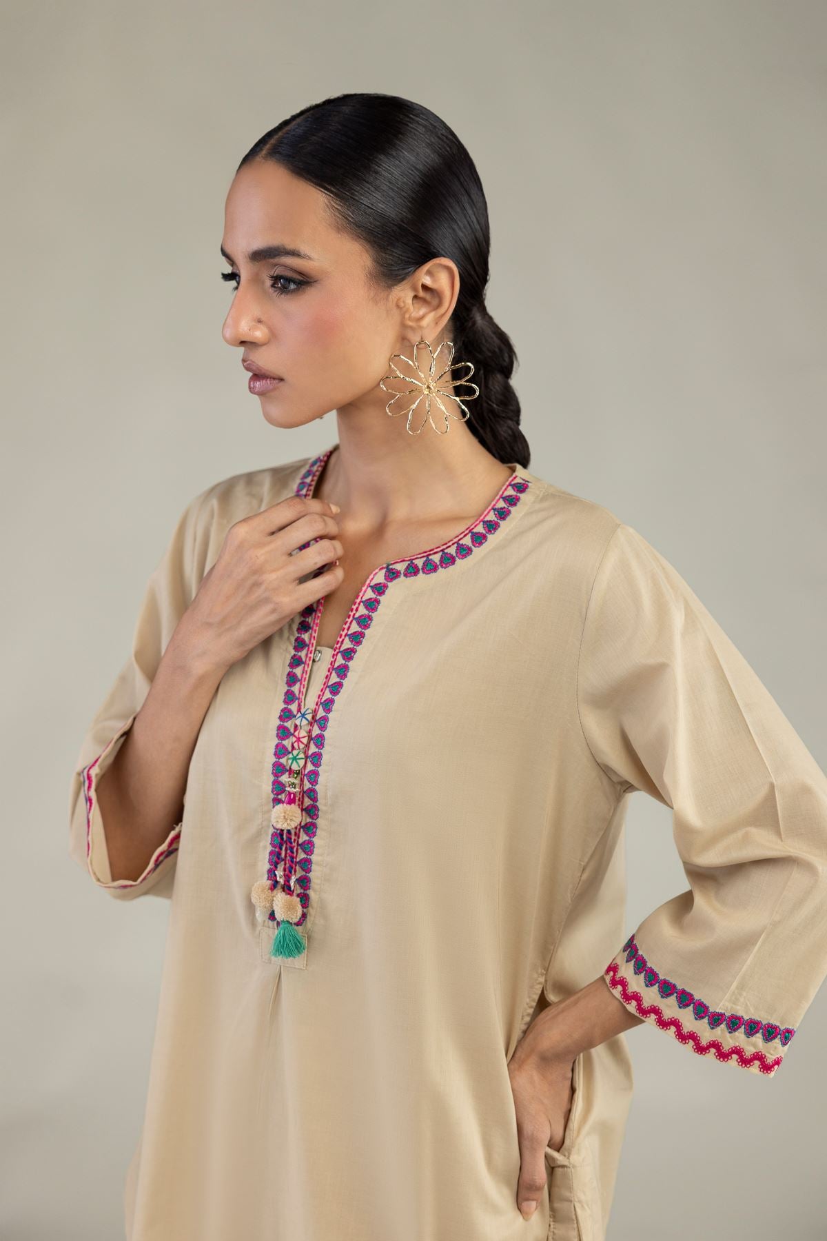 Short Cambric Kurta