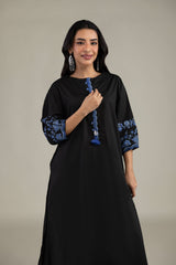 Black Cambric Kurta