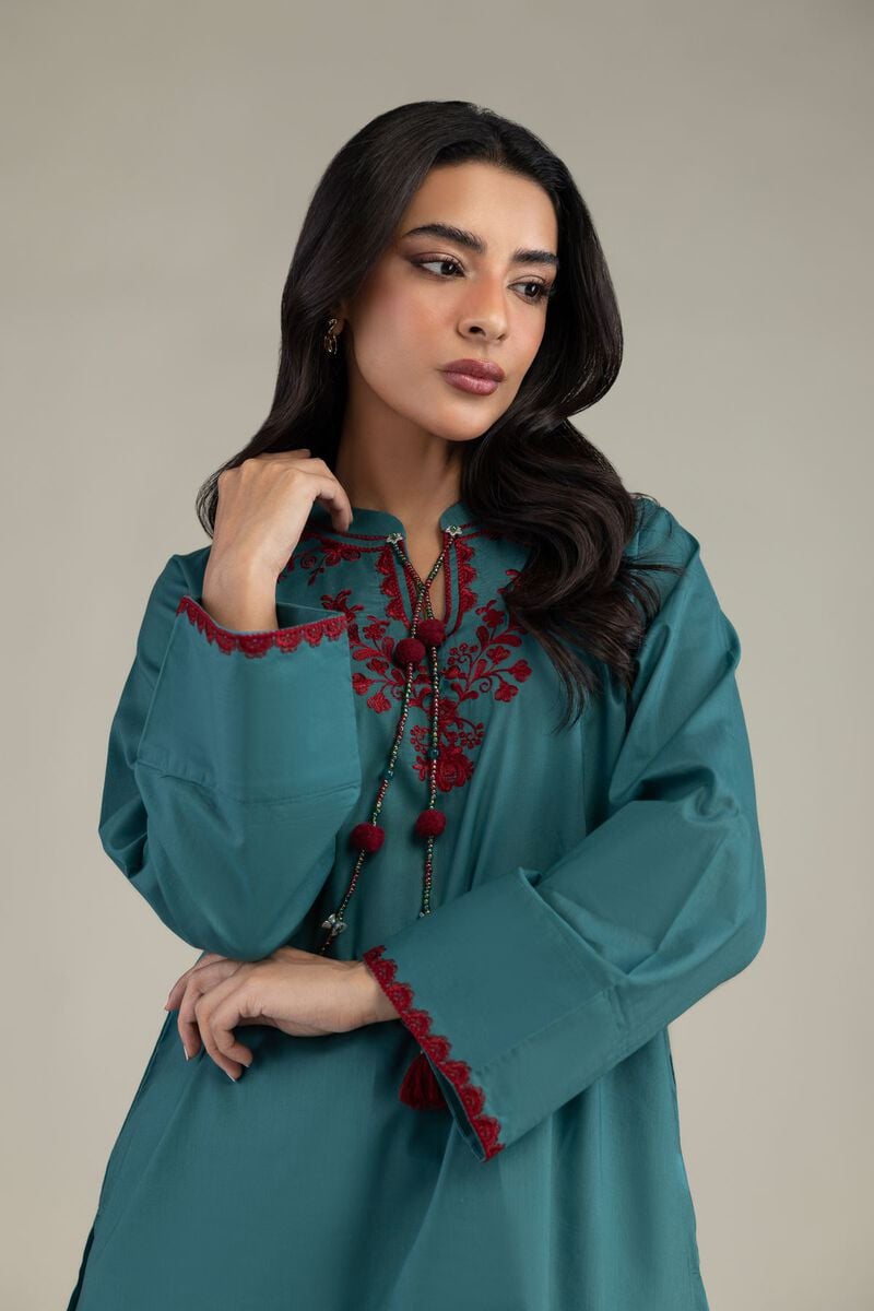 Floral Cambric Kurta