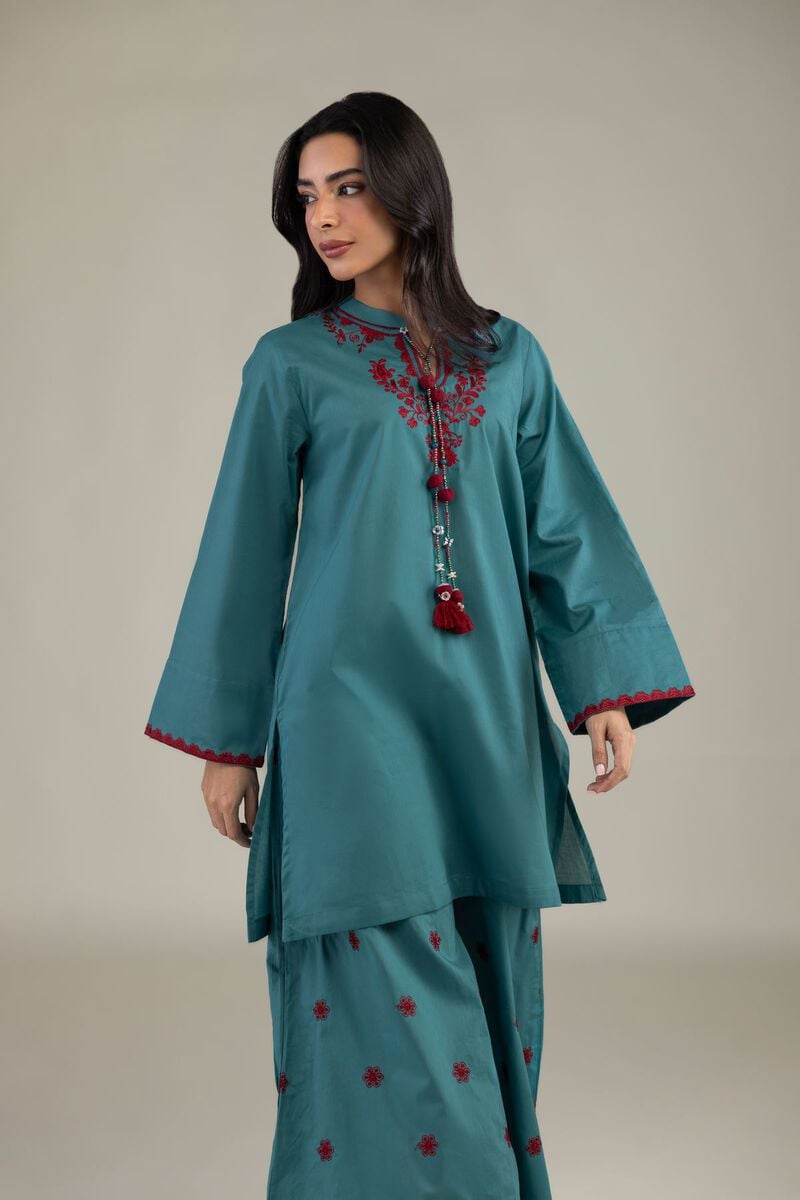 Floral Cambric Kurta