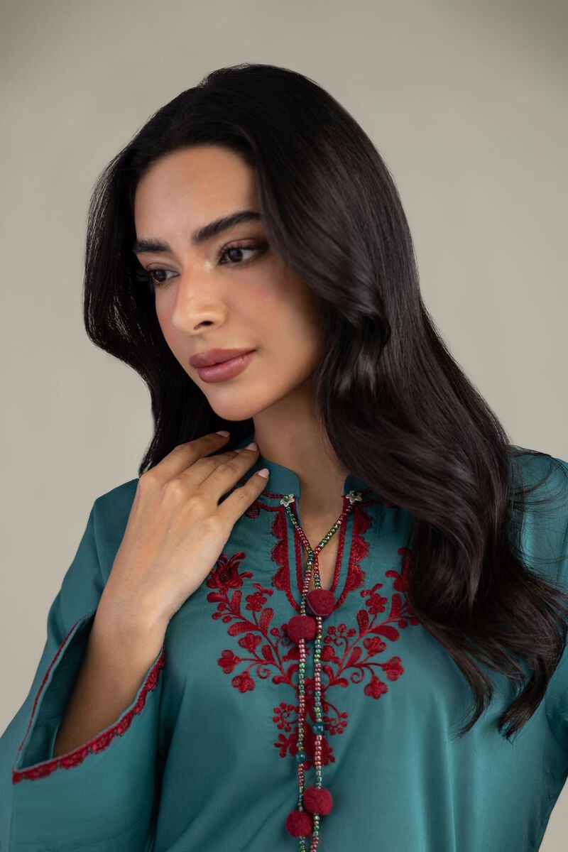 Floral Cambric Kurta