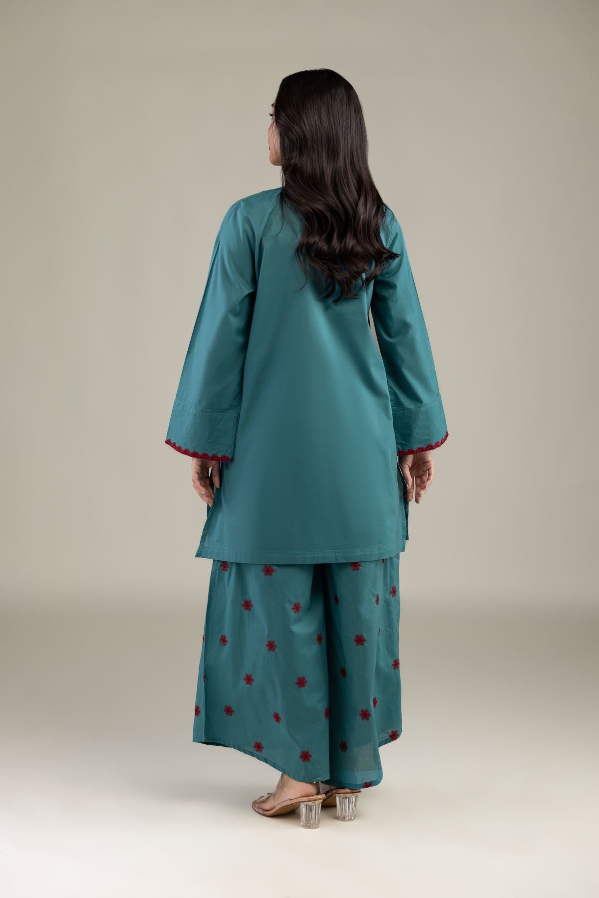 Floral Cambric Kurta