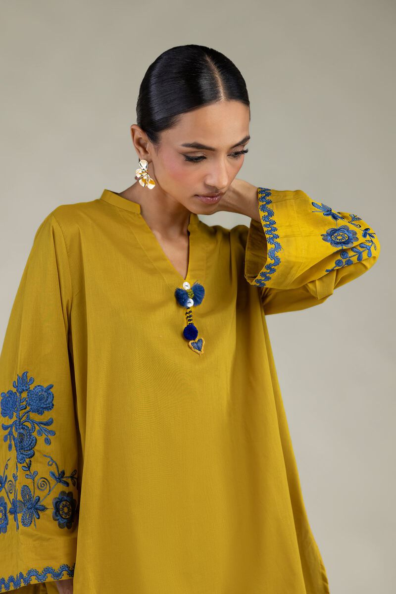 Floral Cambric Kurta