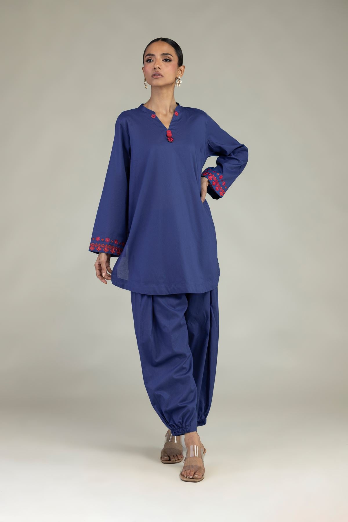 Solid Cambric Shalwar