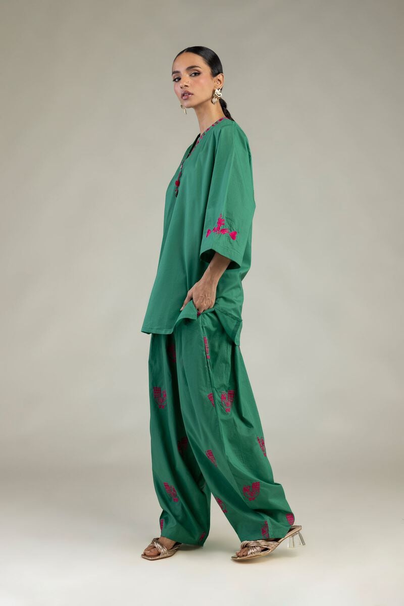 Green Cambric Shalwar