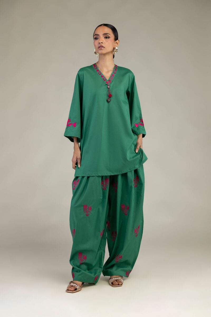 Green Cambric Shalwar