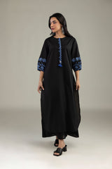 Black Cambric Kurta