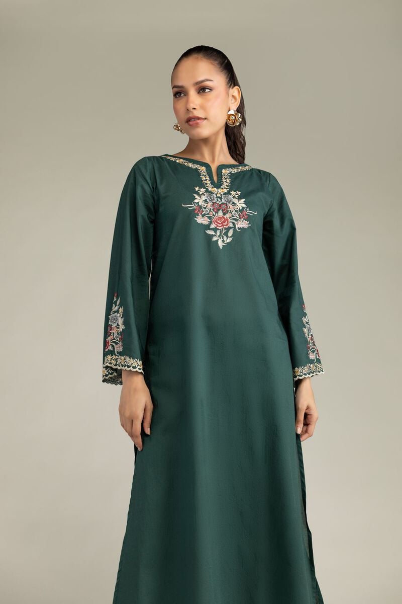 Green Cambric Kurta