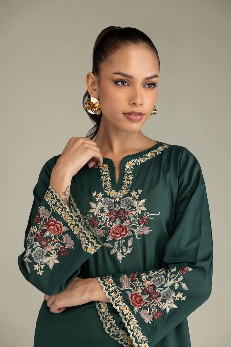 Green Cambric Kurta