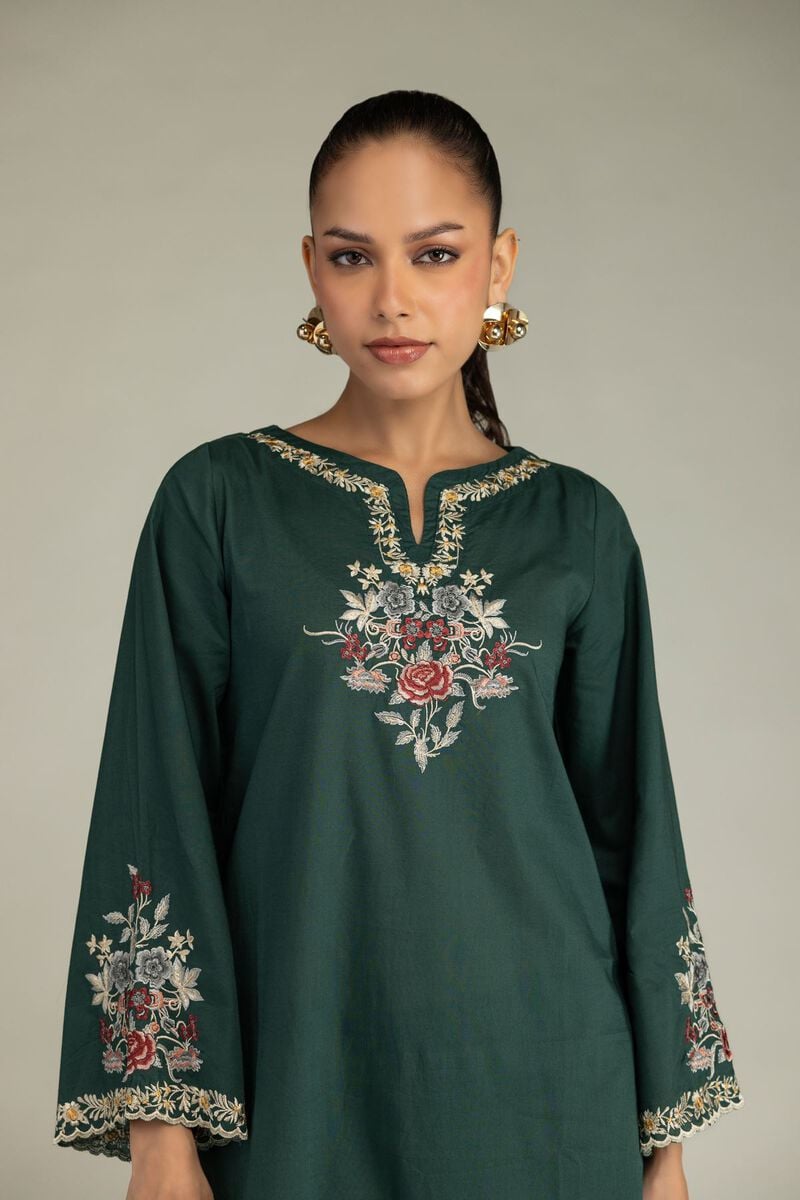 Green Cambric Kurta