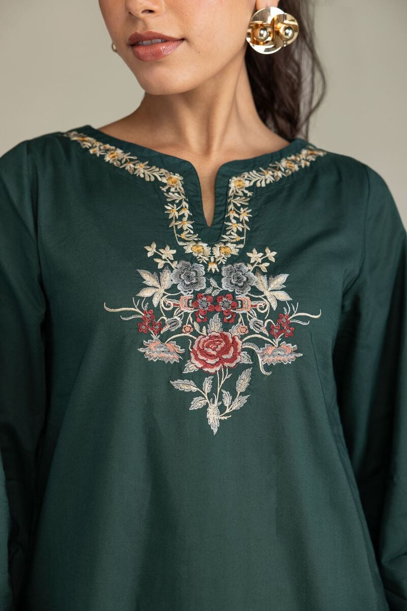 Green Cambric Kurta