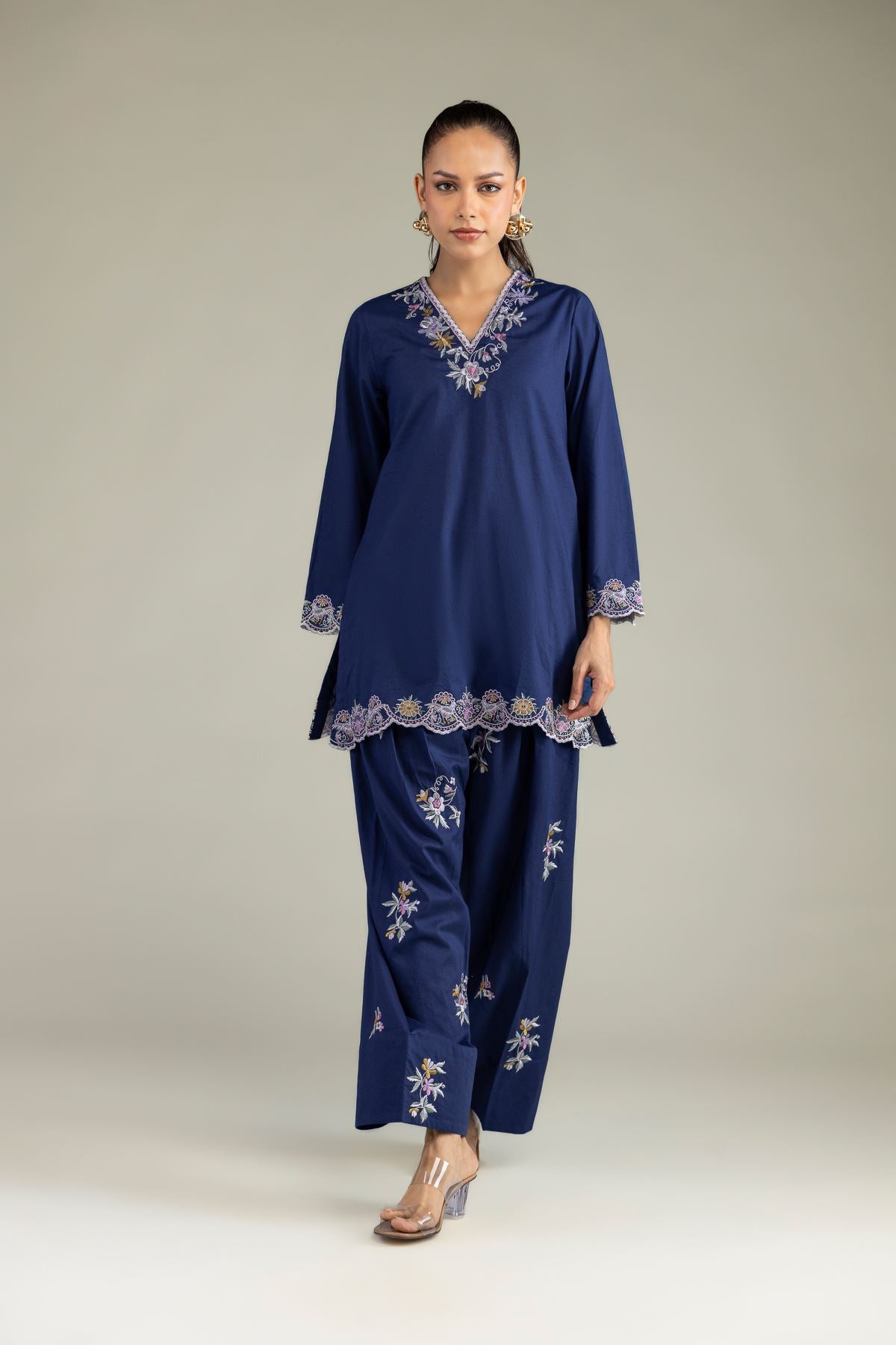 Floral Cambric Shalwar