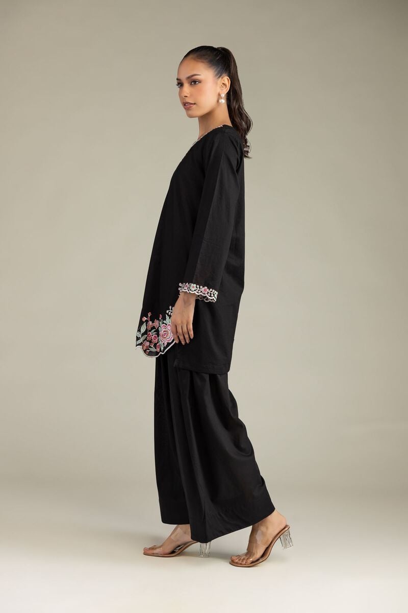 Black Solid Shalwar