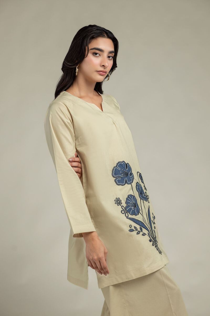Cambric V-Neck Kurta