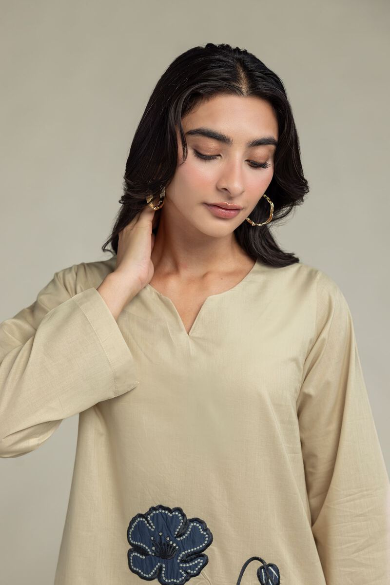Cambric V-Neck Kurta