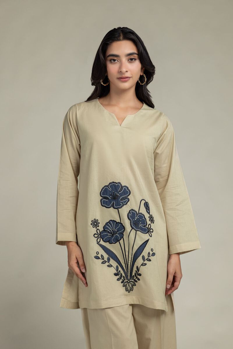 Cambric V-Neck Kurta
