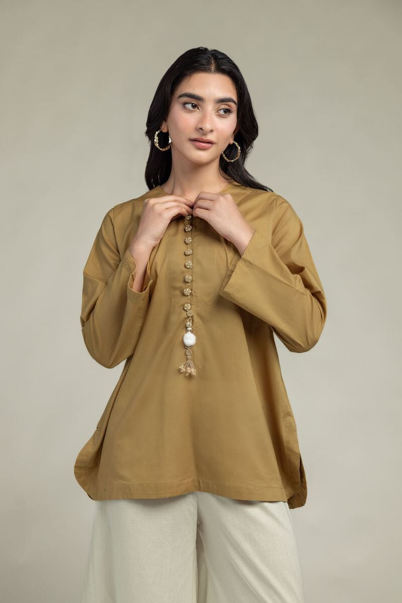 Solid Short Kurta