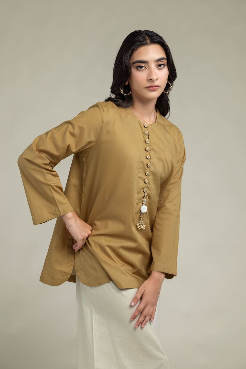 Solid Short Kurta