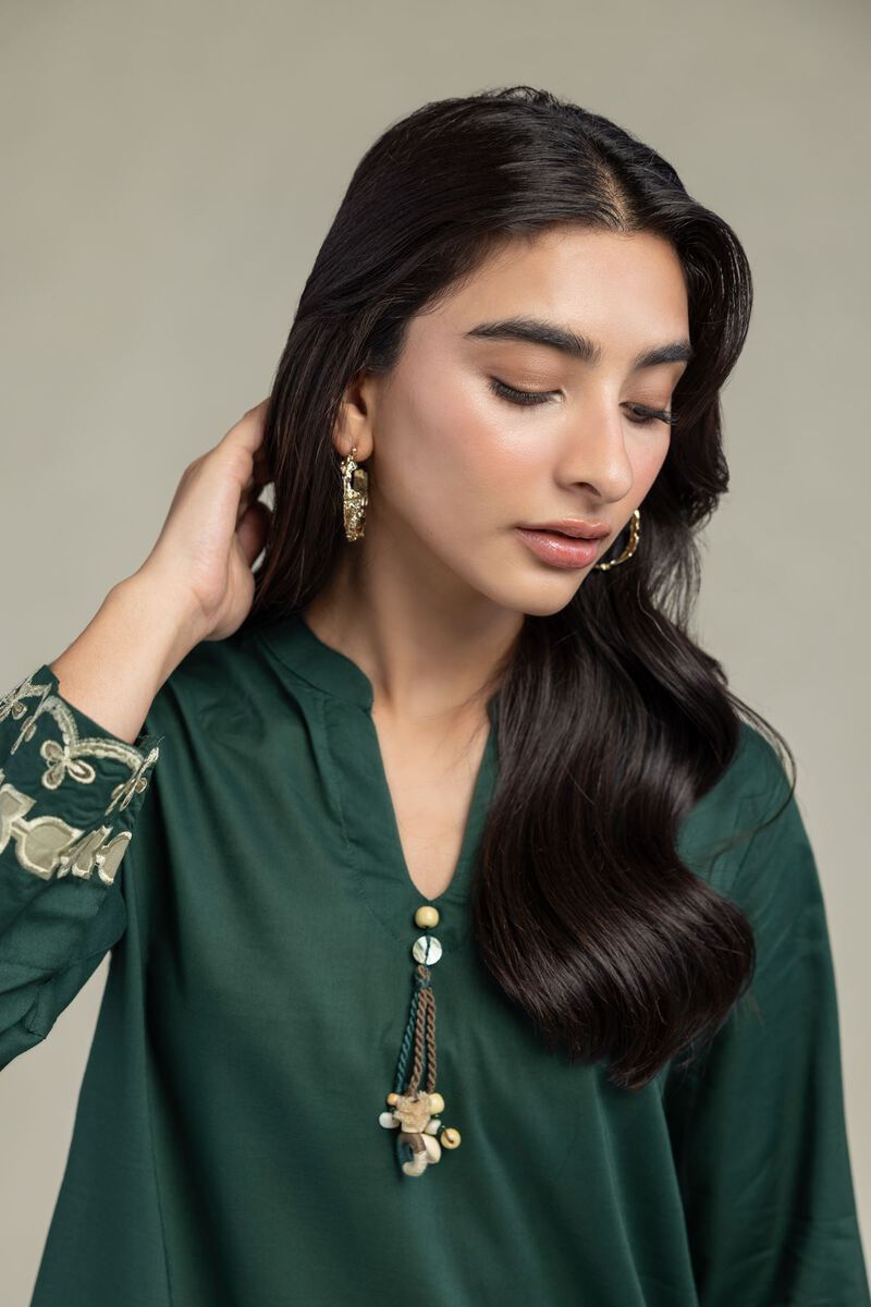 Floral Green Kurta