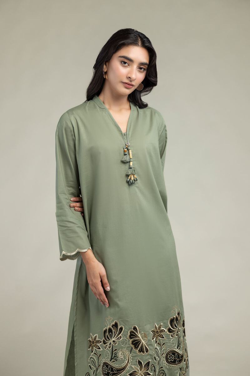 Long V-Neck Kurta