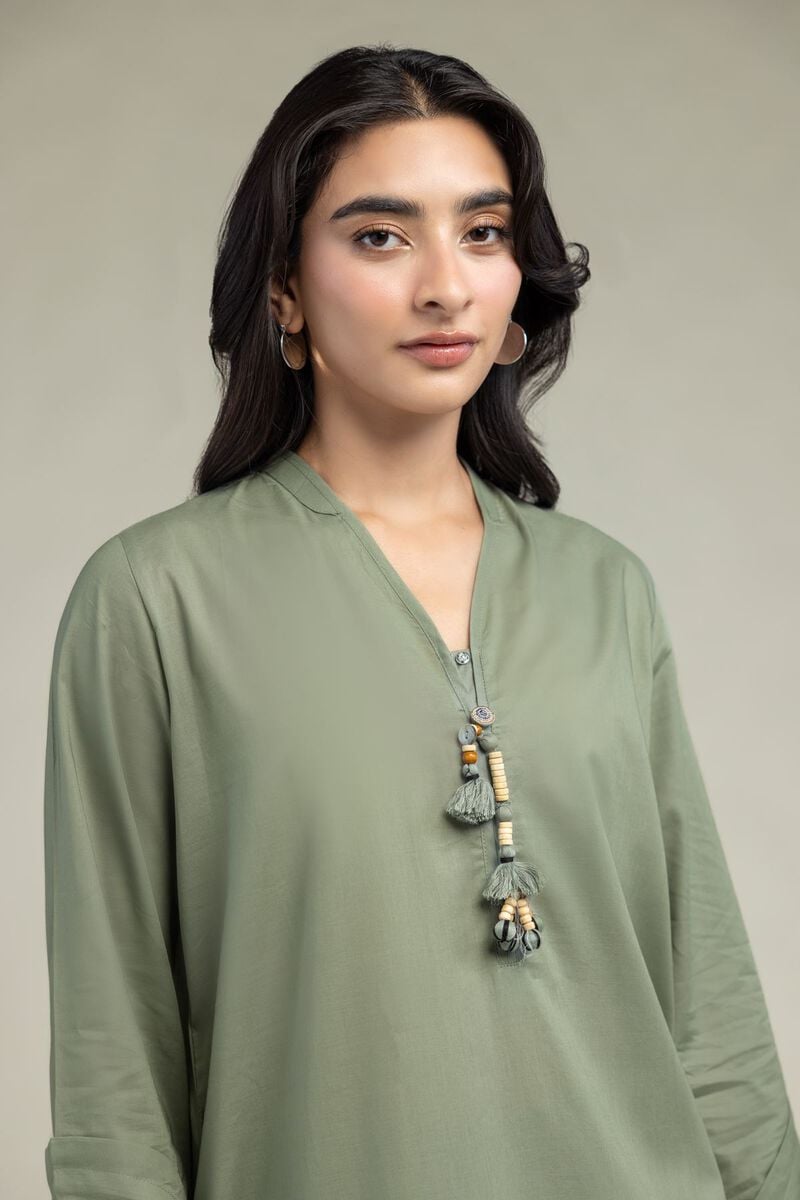 Long V-Neck Kurta