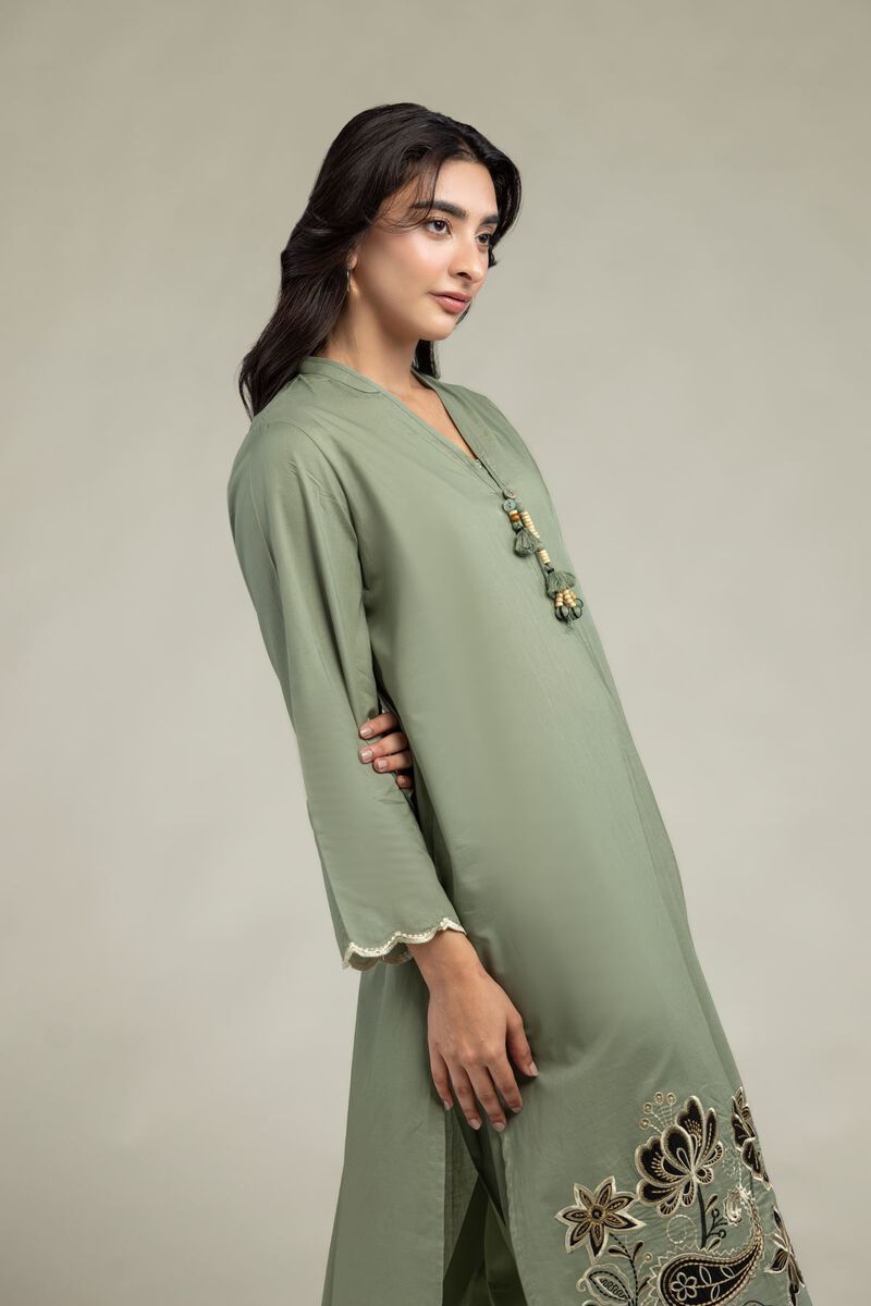 Long V-Neck Kurta