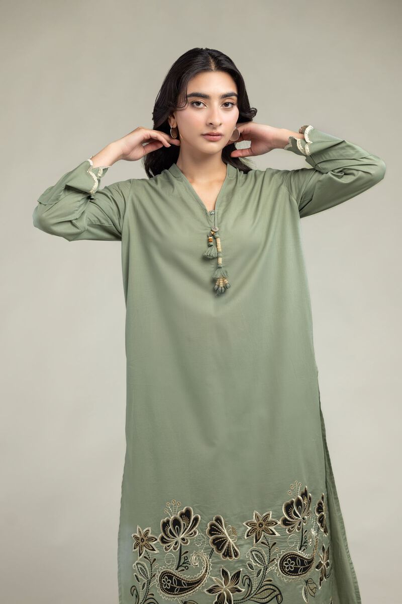 Long V-Neck Kurta