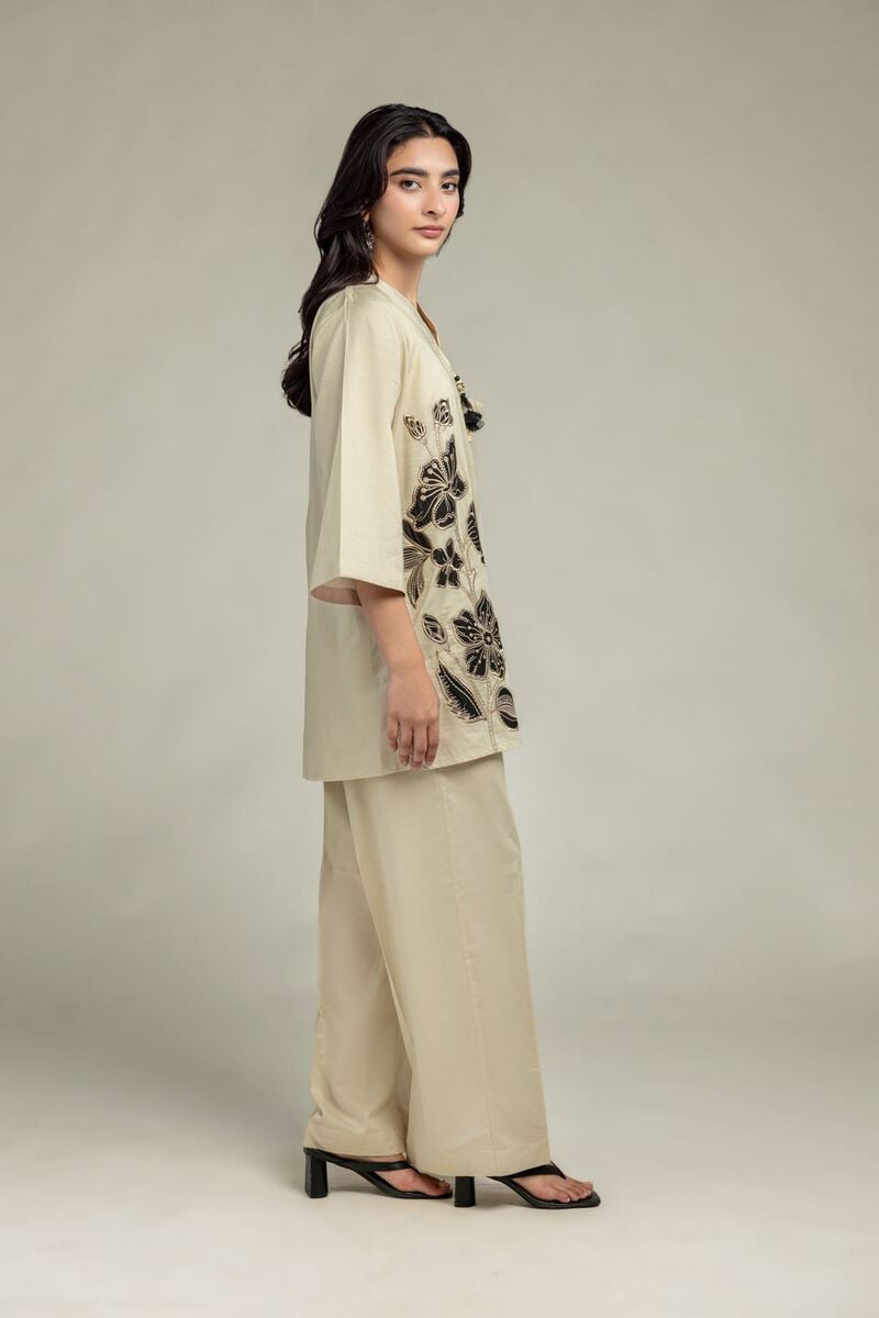 Solid Beige Pants