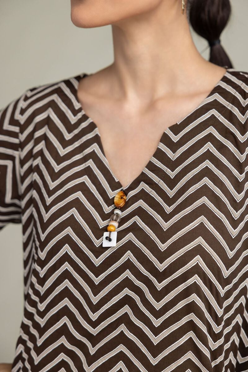 Brown Short Kurta