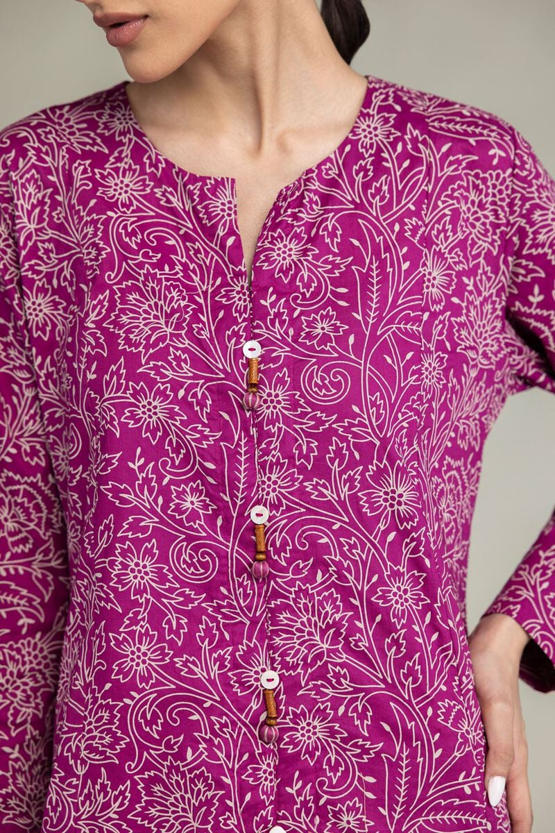 Floral Round-Neck Kurta