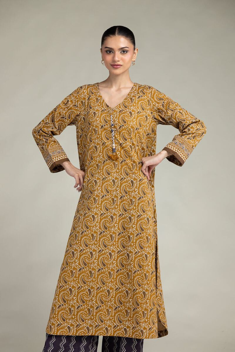 Paisley V-Neck Kurta