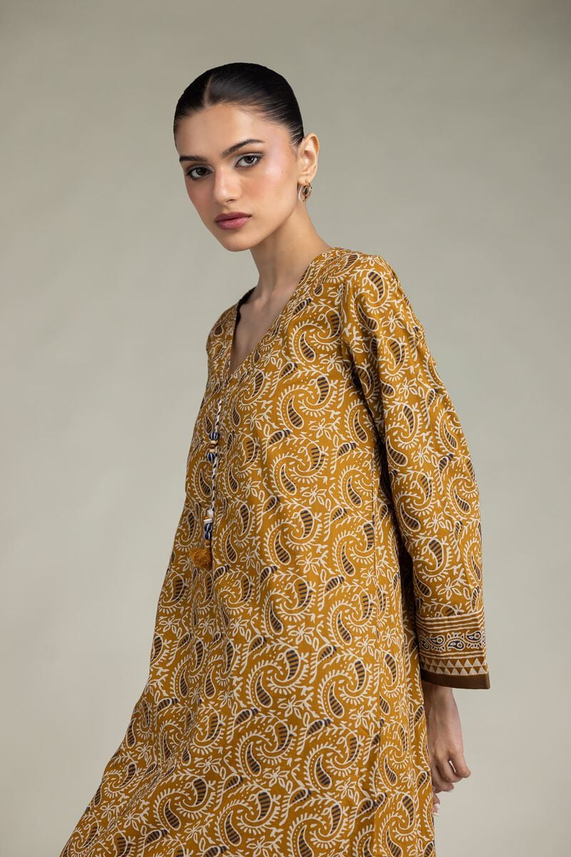 Paisley V-Neck Kurta
