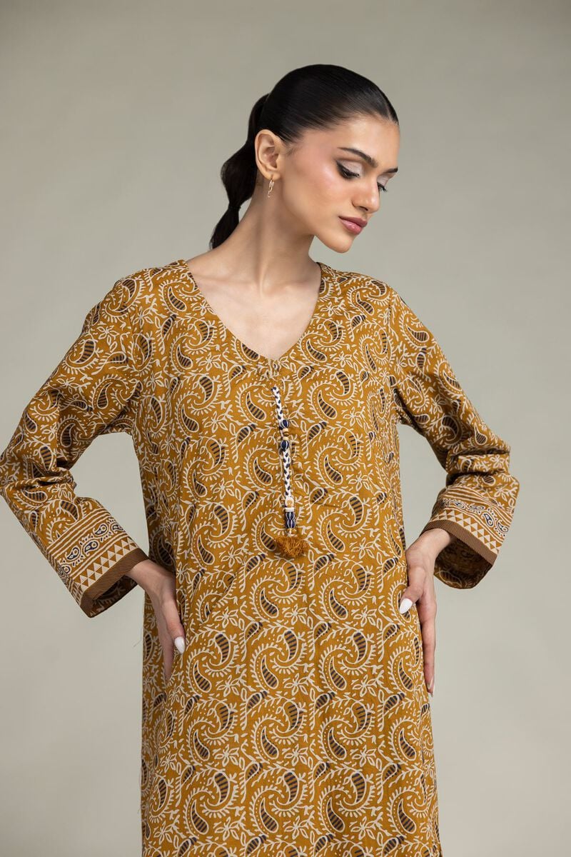 Paisley V-Neck Kurta