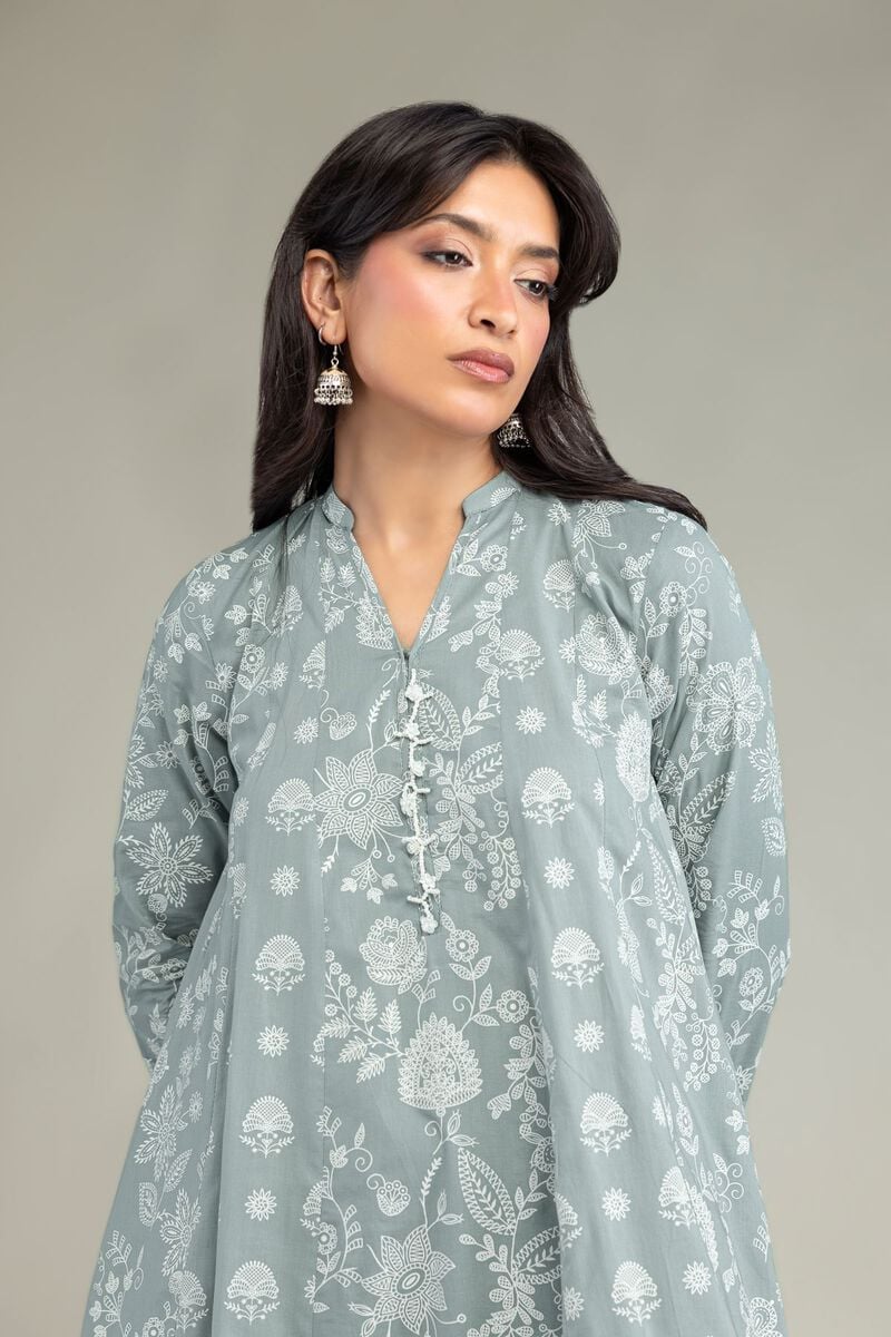 Gray Longline Kurta