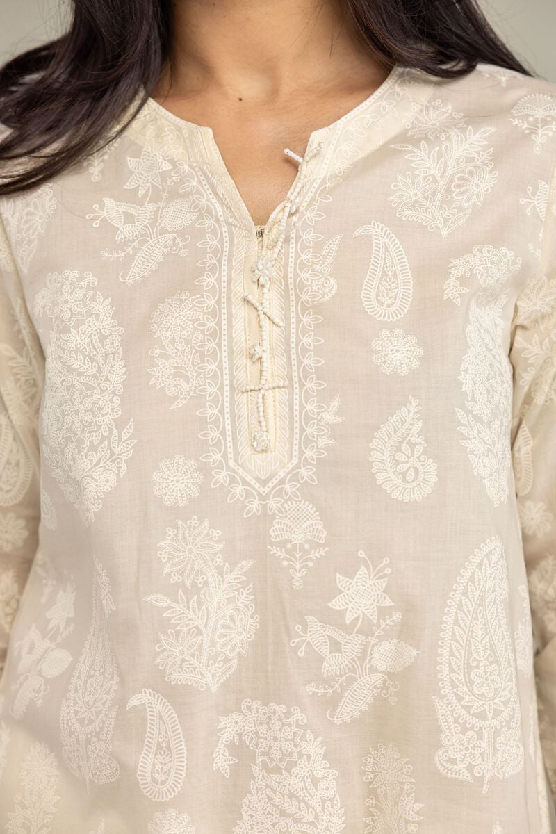 Cambric Floral Kurta