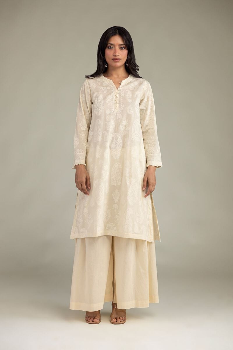Cambric Floral Kurta