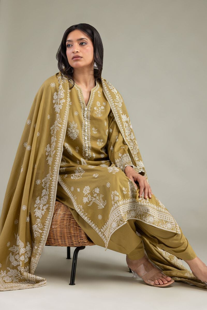 Cambric V-Neck Kurta