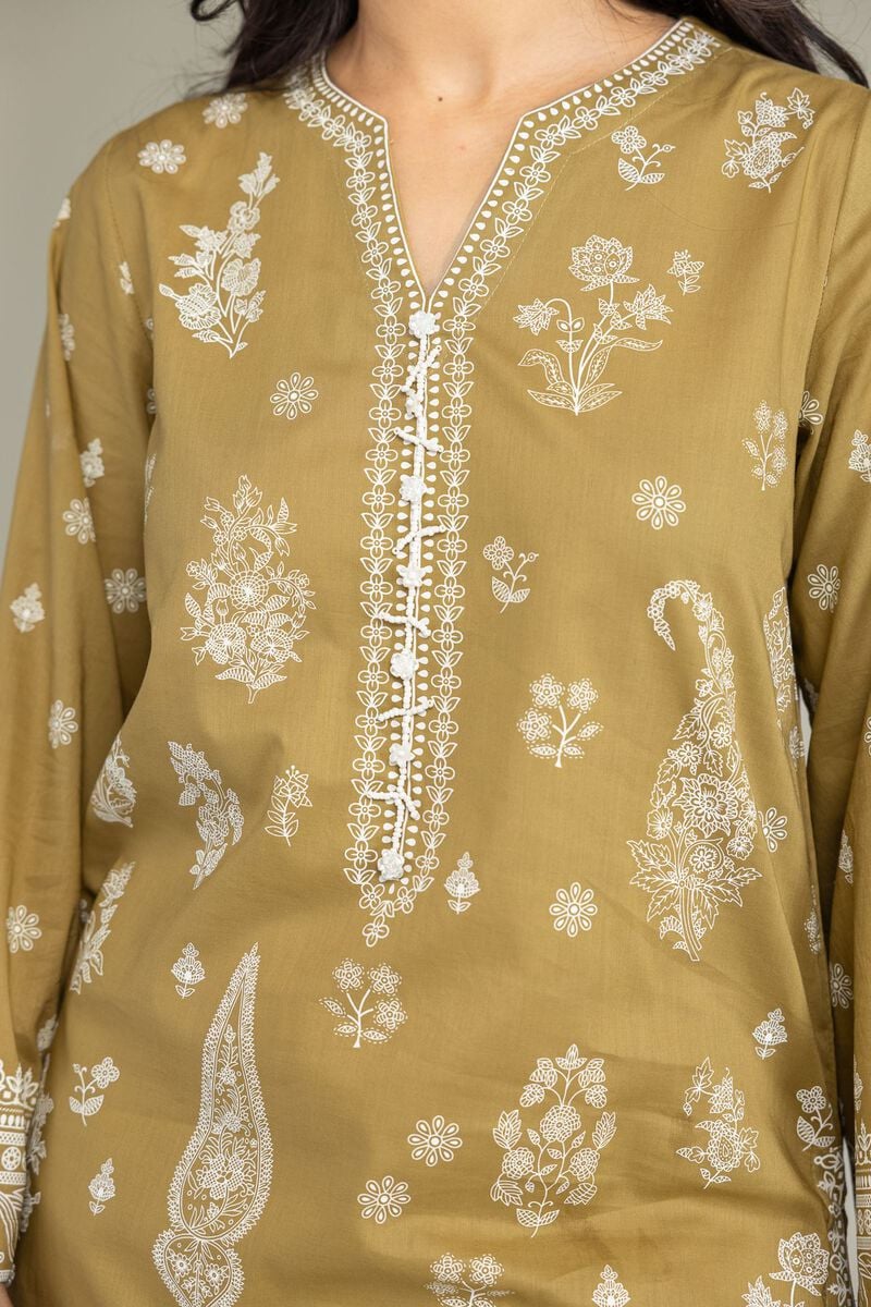 Cambric V-Neck Kurta