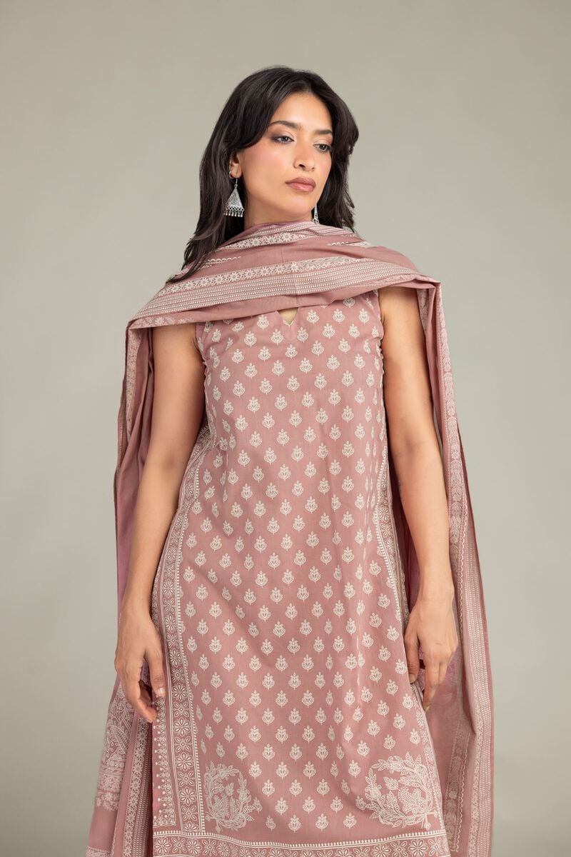 Sleeveless Cambric Kurta