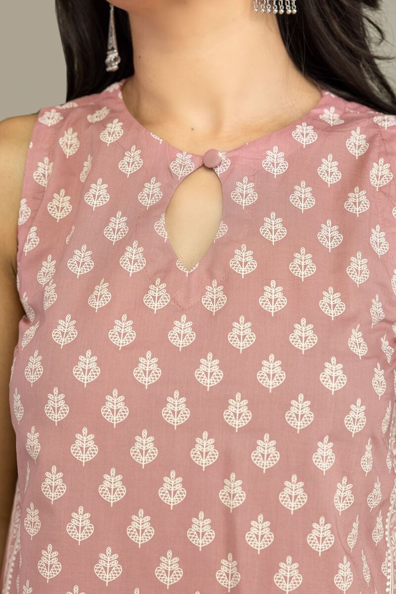 Sleeveless Cambric Kurta