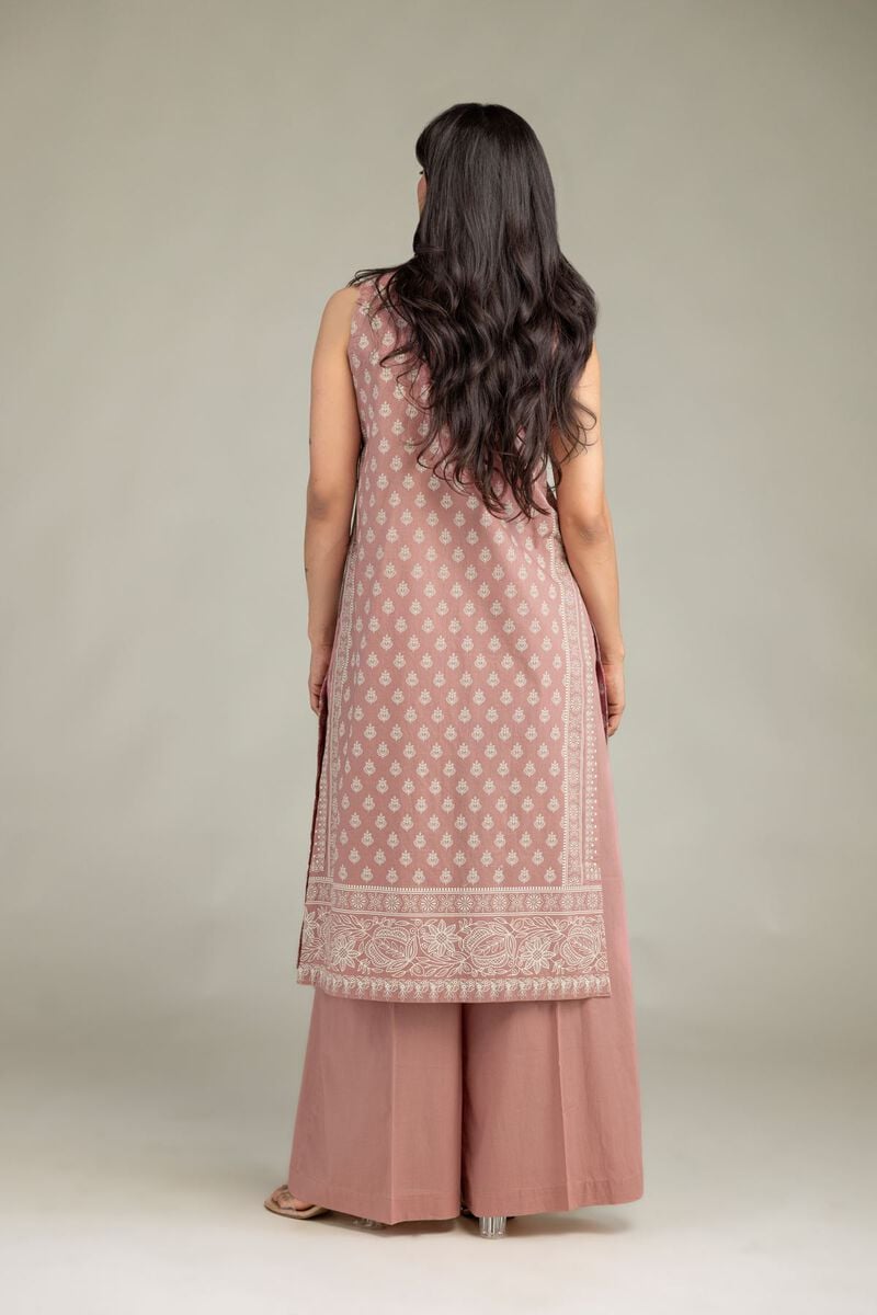 Sleeveless Cambric Kurta