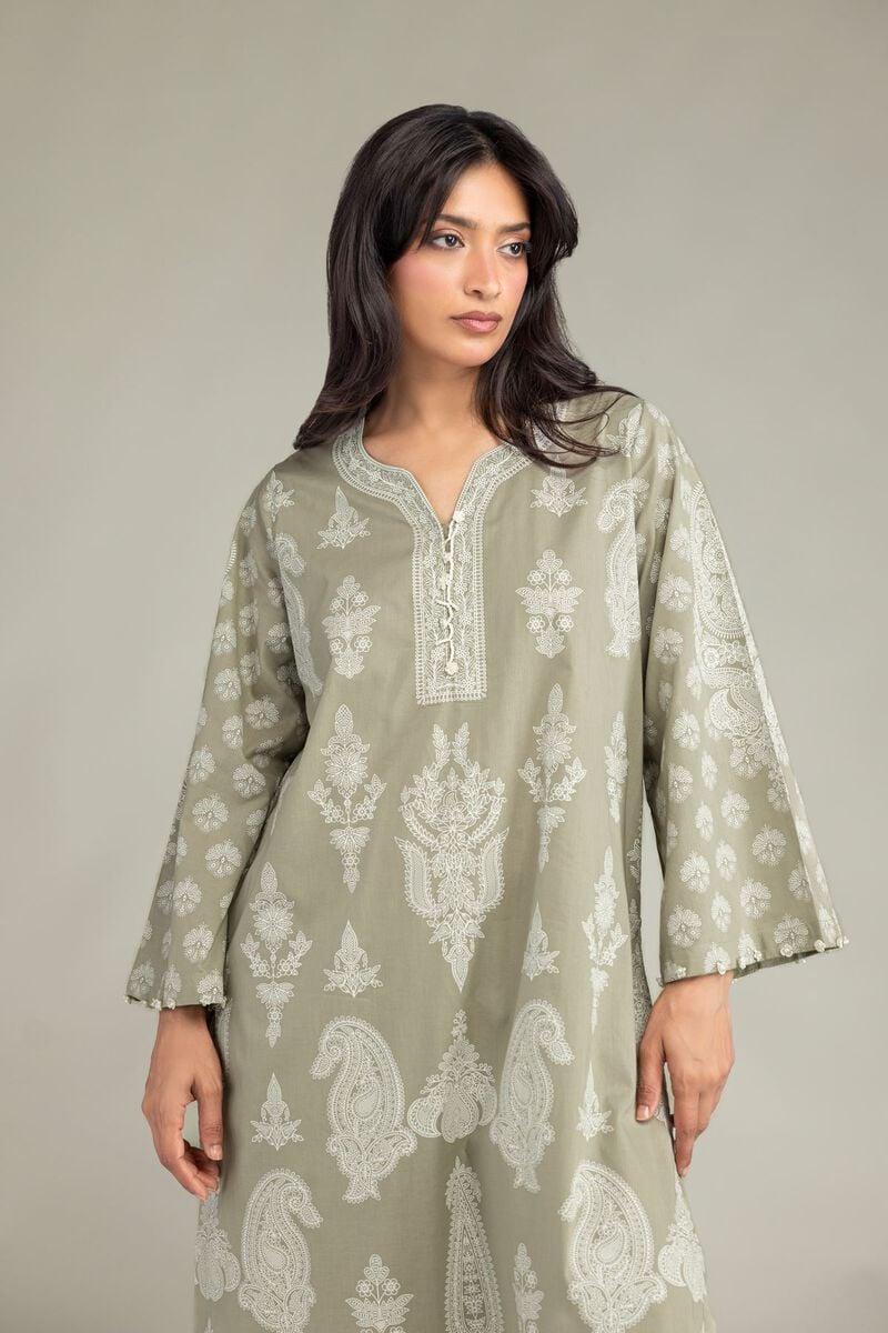 Beige Cambric Kurta