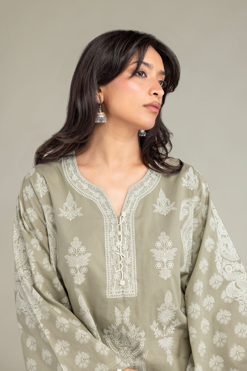 Beige Cambric Kurta